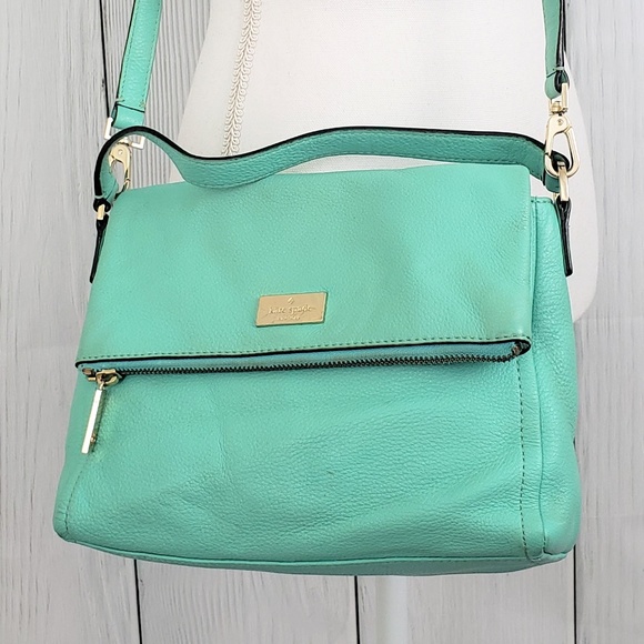 KATE SPADE Foldover Pebbled Leather Crossbody Bag - Picture 4 of 8